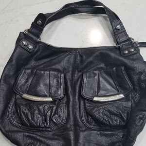 Chic Black Leather Shoulder Bag